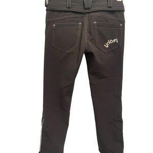 Volcom Youth Girls BITS Stretch Black Snowboard Pants Sz L